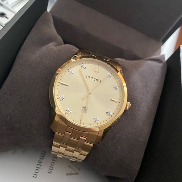 Gold bulova watch
